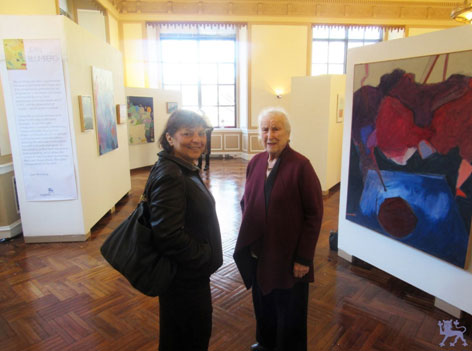 Artist: Jean Blumberg (right) & Guest (left)